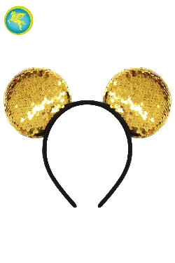 CERCHIETTO FRONTINO DOLL ORO PAJETTES